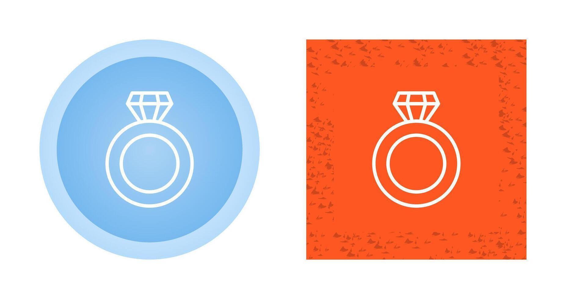 Diamond ring Vector Icon