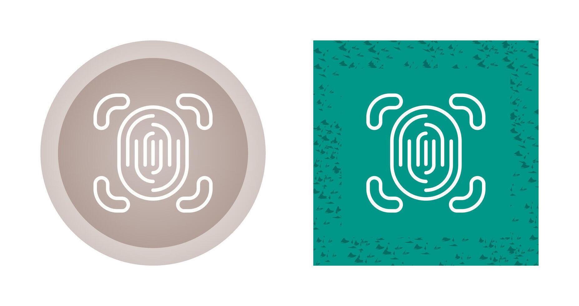 Fingerprint Scanner Vector Icon