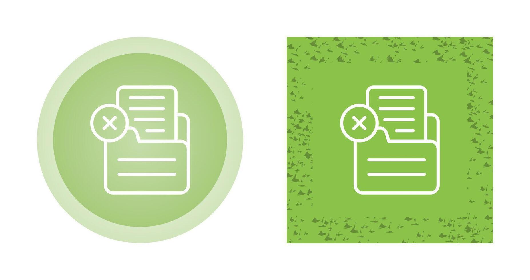 Document Rejected Vector Icon