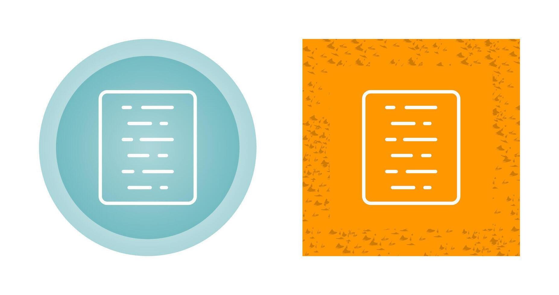 Document Align Center Vector Icon