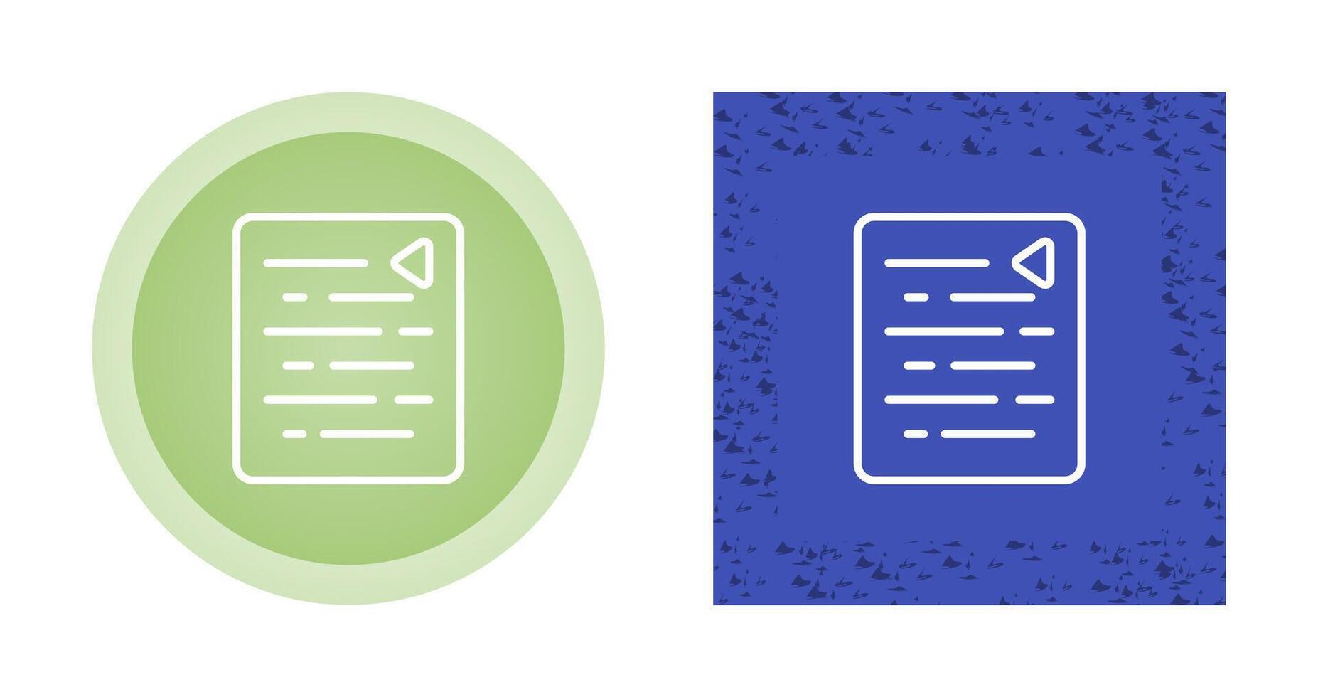 Document Outdent Vector Icon