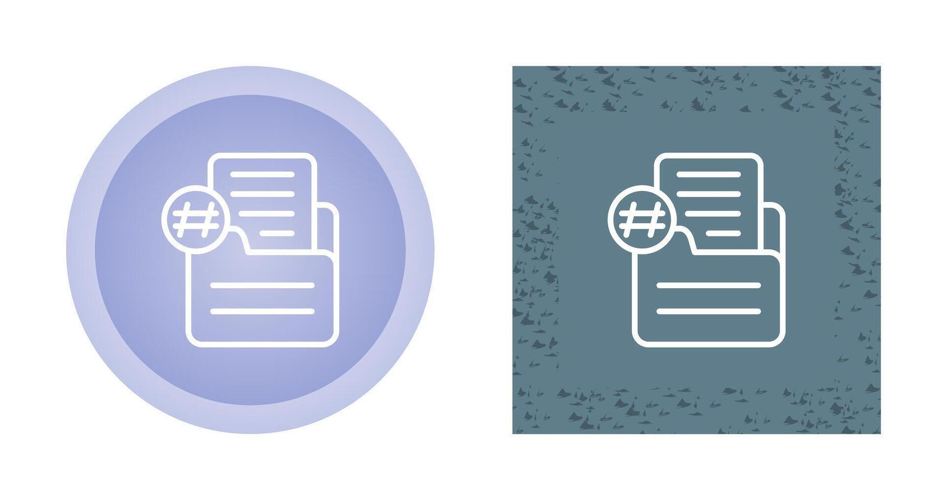 Document Numbering Vector Icon