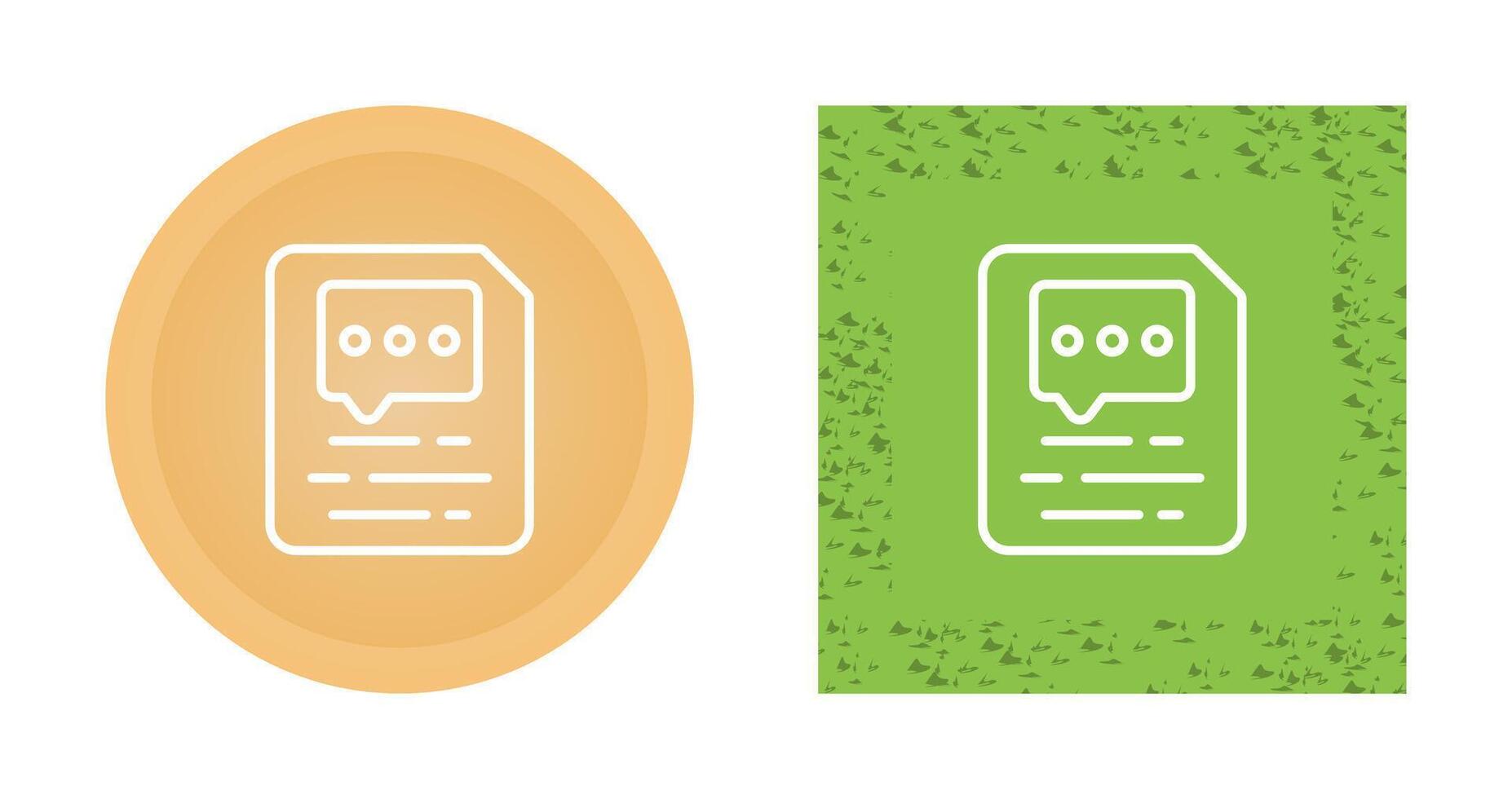 Document Insert Comment Vector Icon
