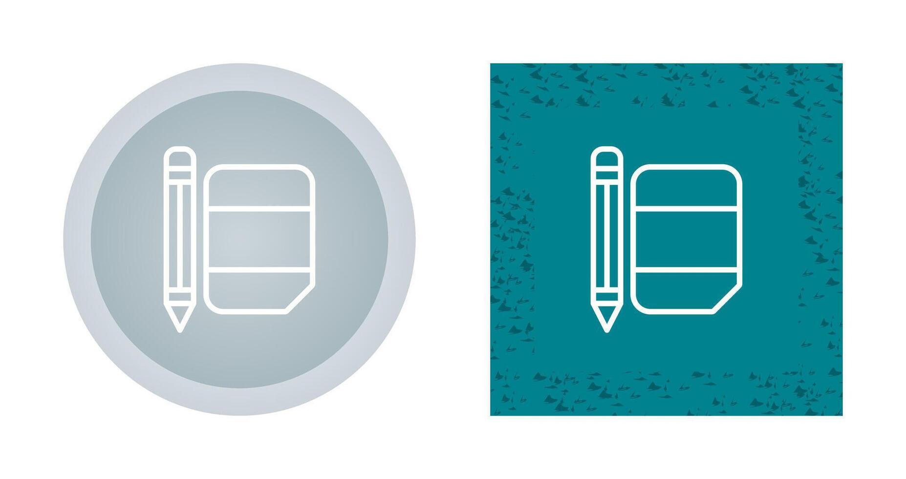 Eraser with pencil Vector Icon