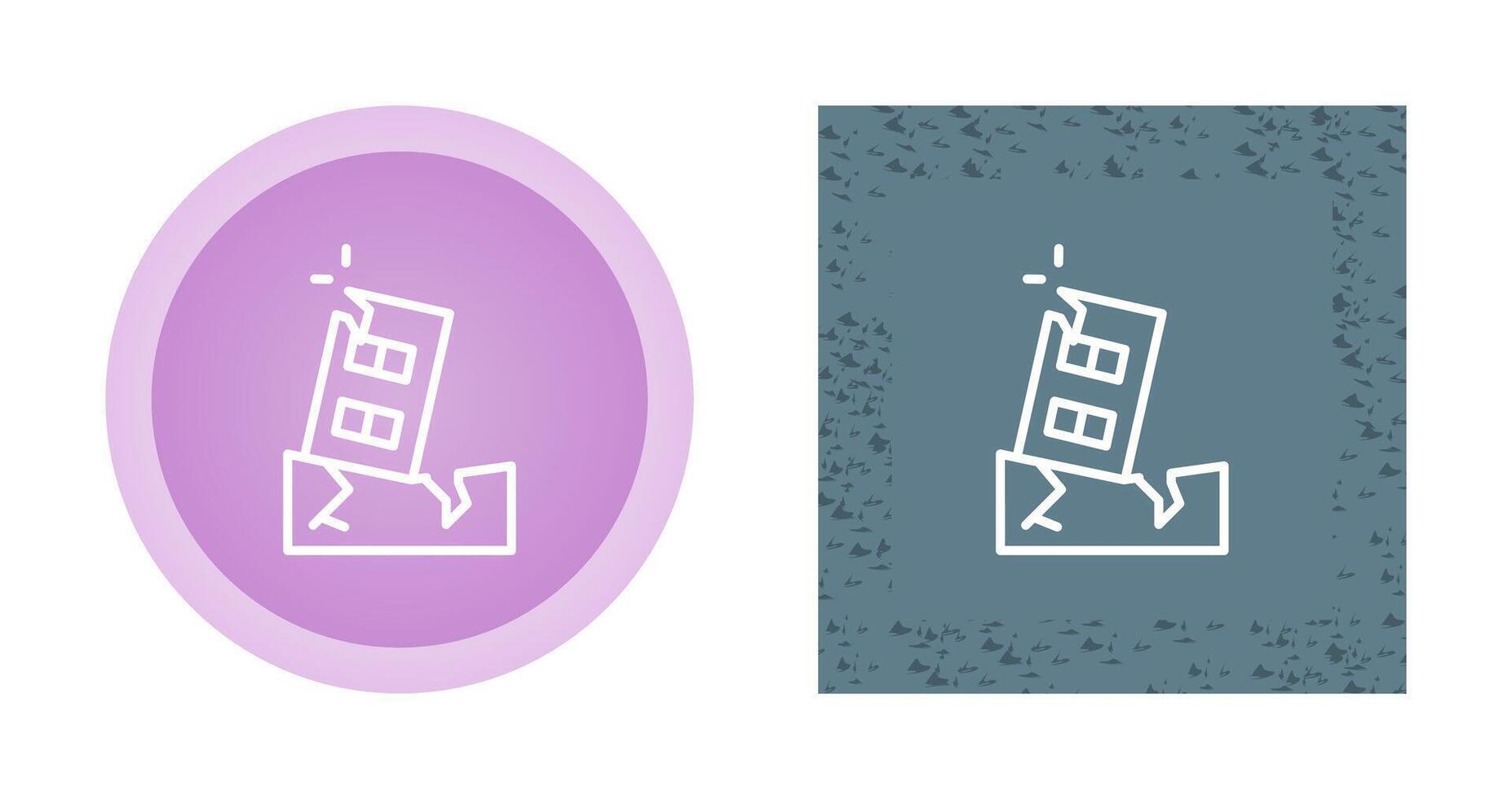 Earthquake Vector Icon