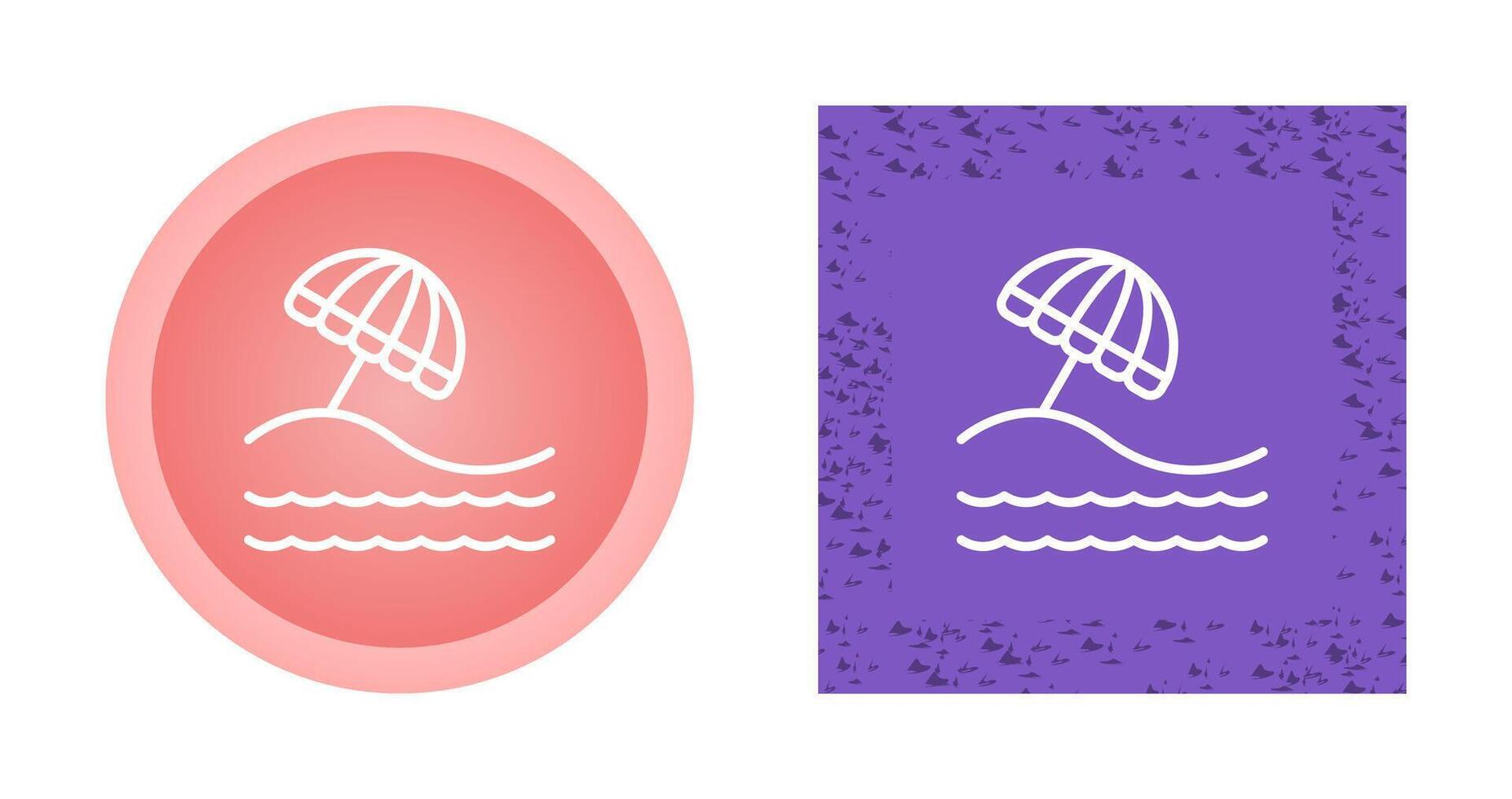 icono de vector de playa