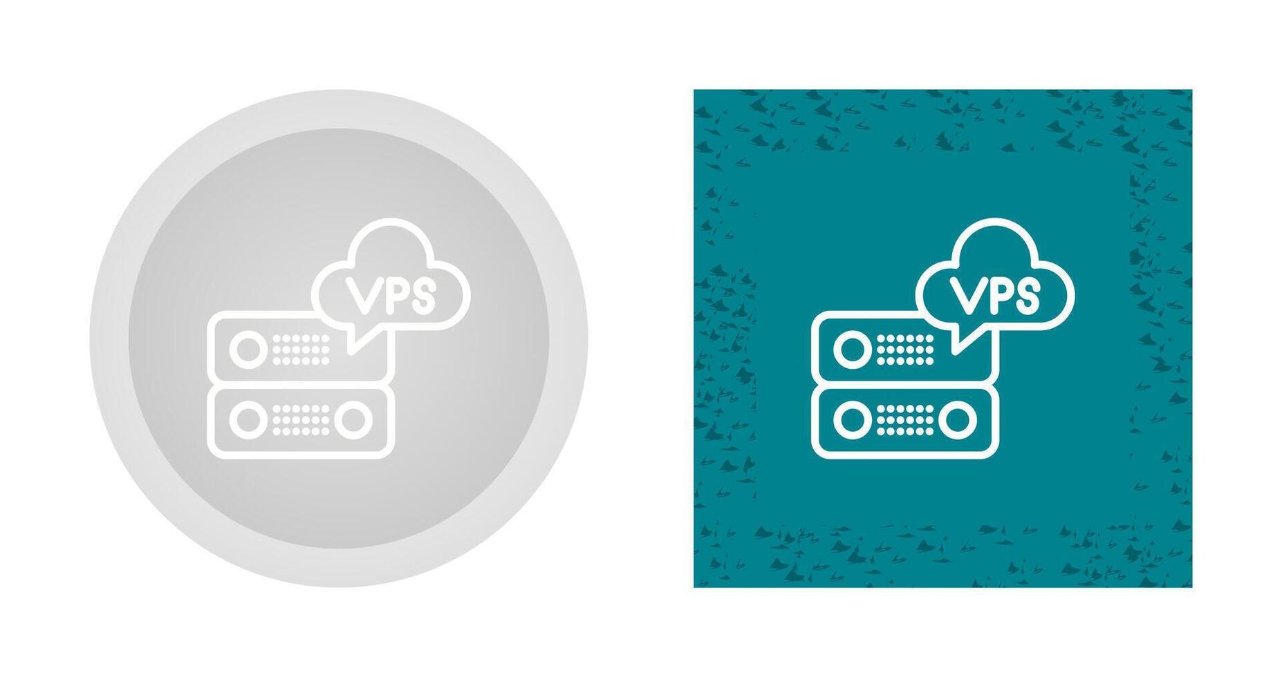 vps hospedaje vector icono