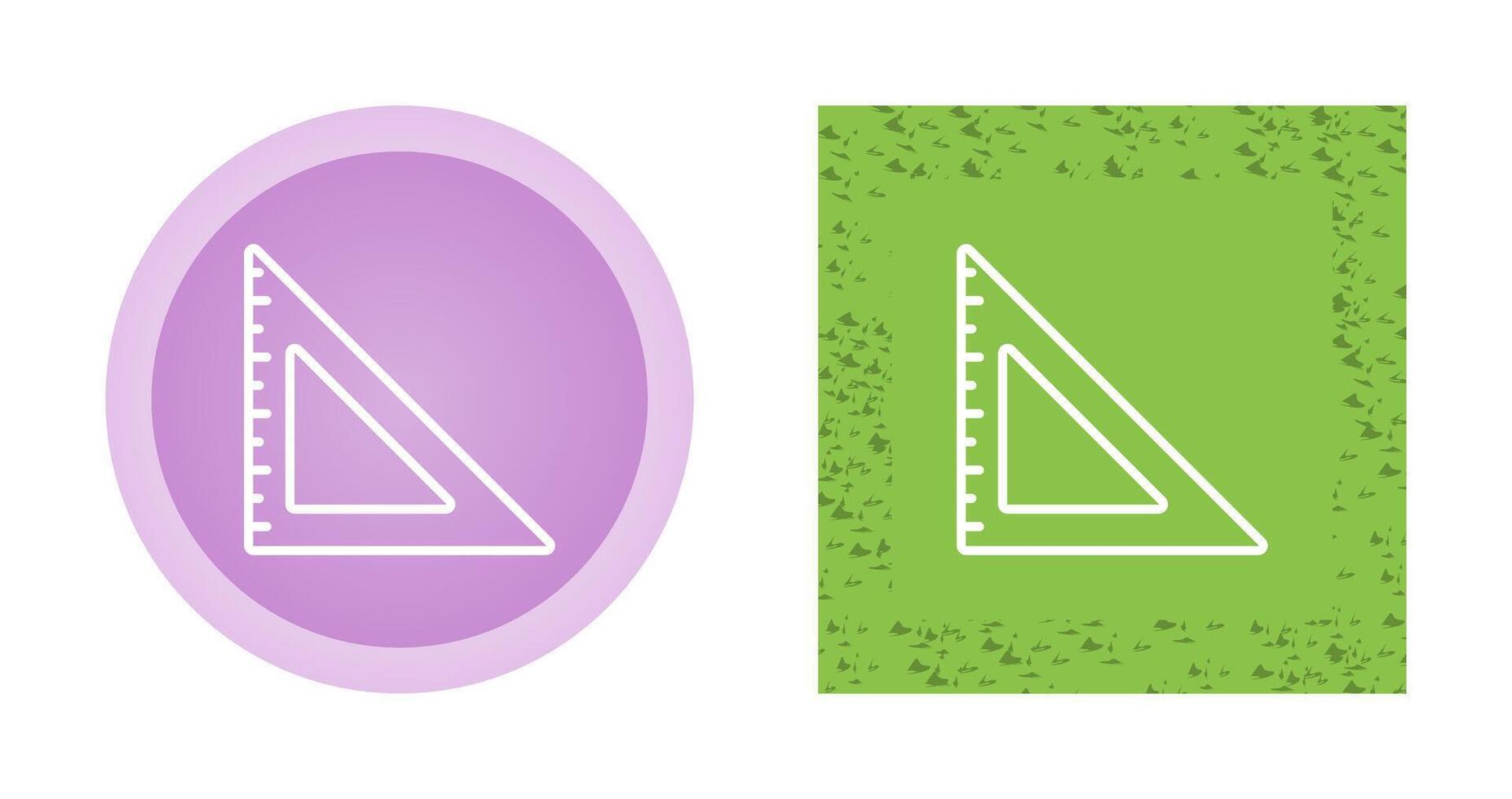 Triangular Ruler Vector Icon