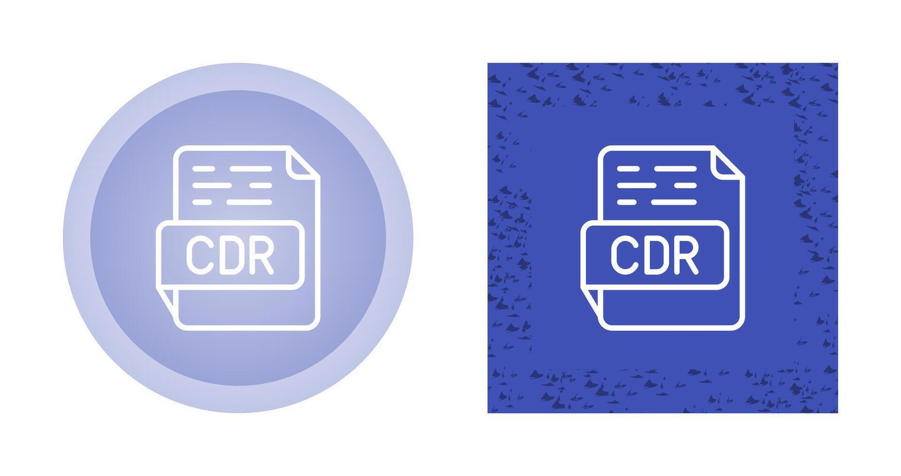 icono de vector de cdr