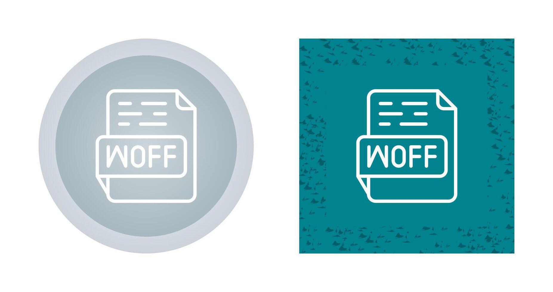 WOFF Vector Icon