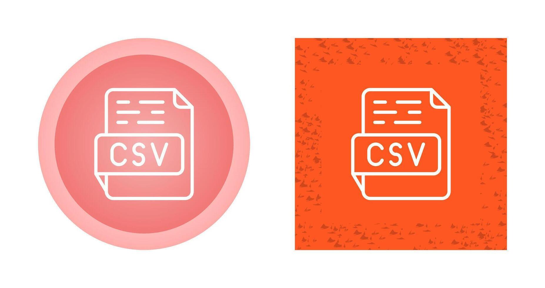 CSV Vector Icon