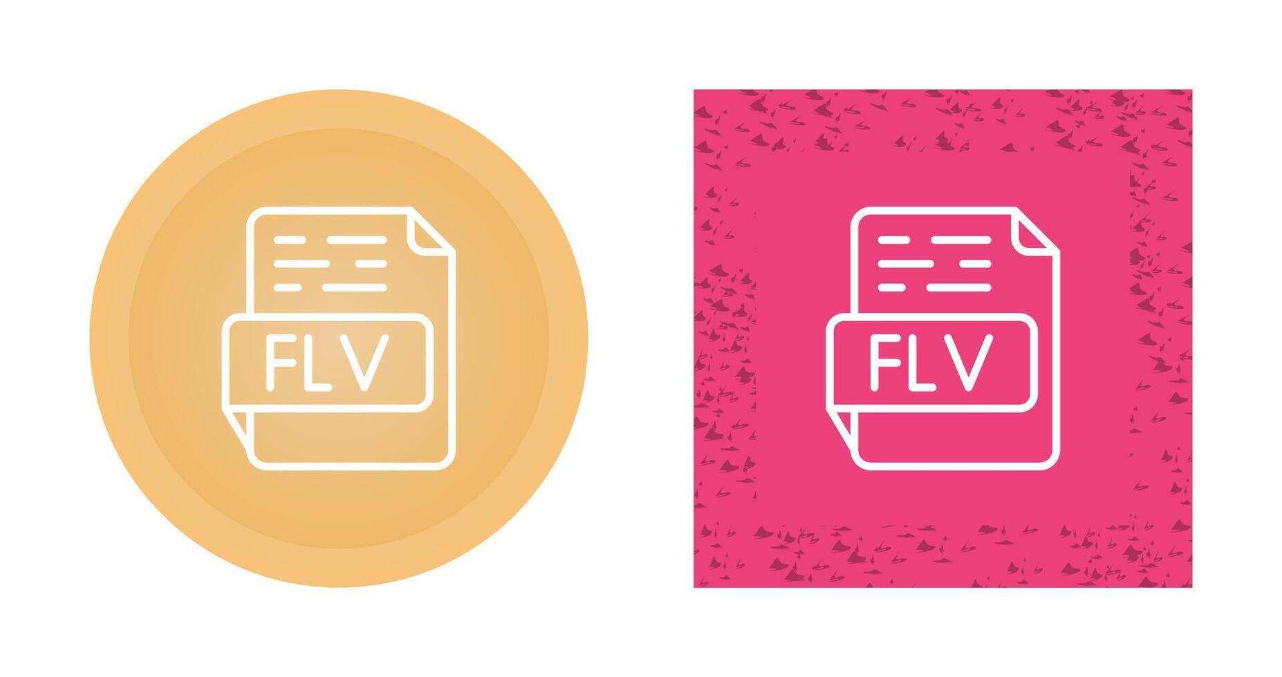 icono de vector de flv