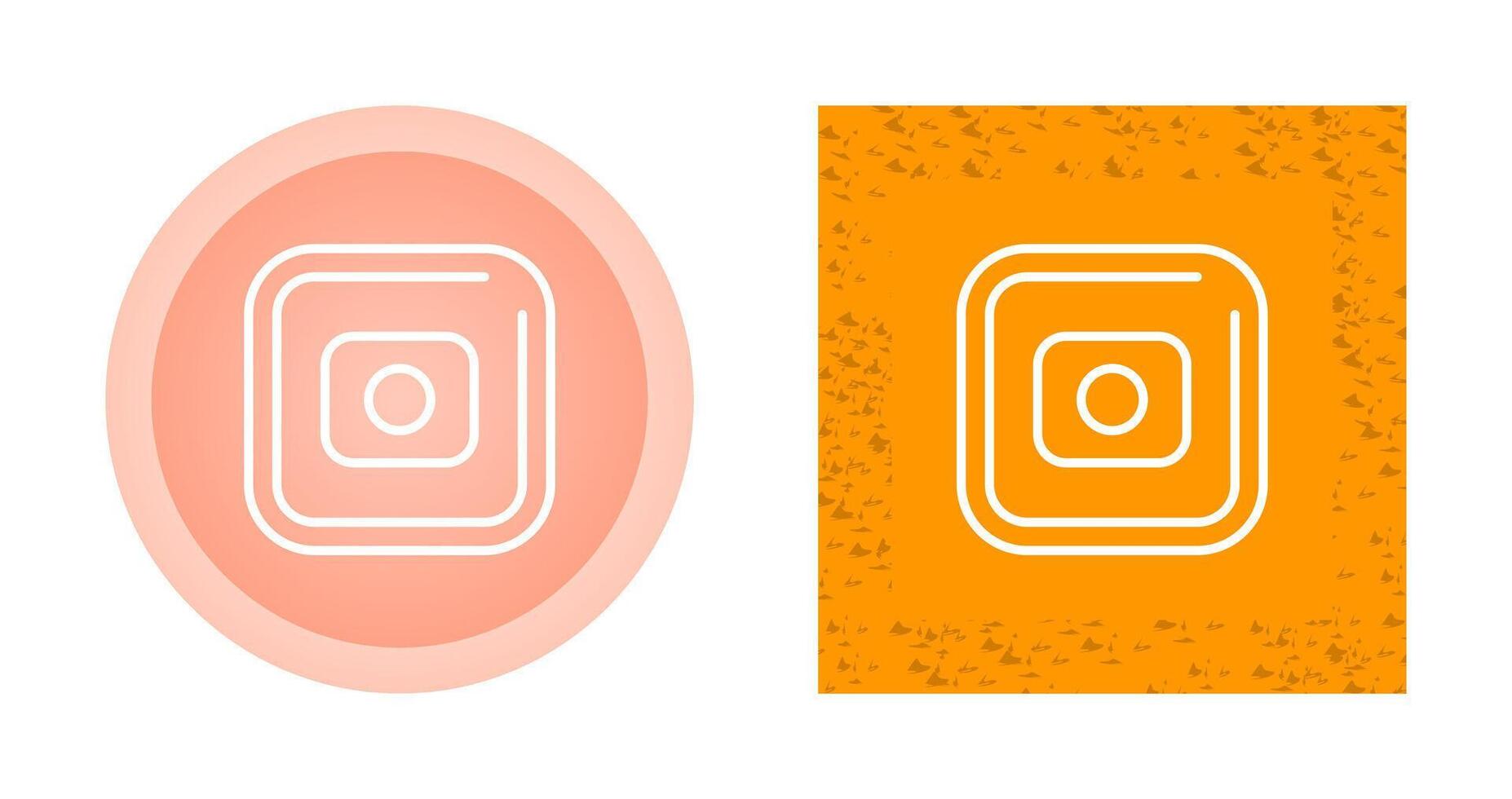Record Square Vector Icon
