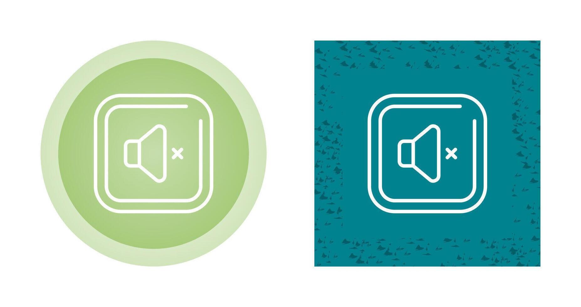 Mute Square Vector Icon