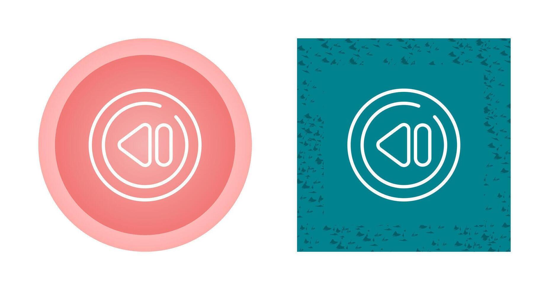 Previous Track Circle Vector Icon