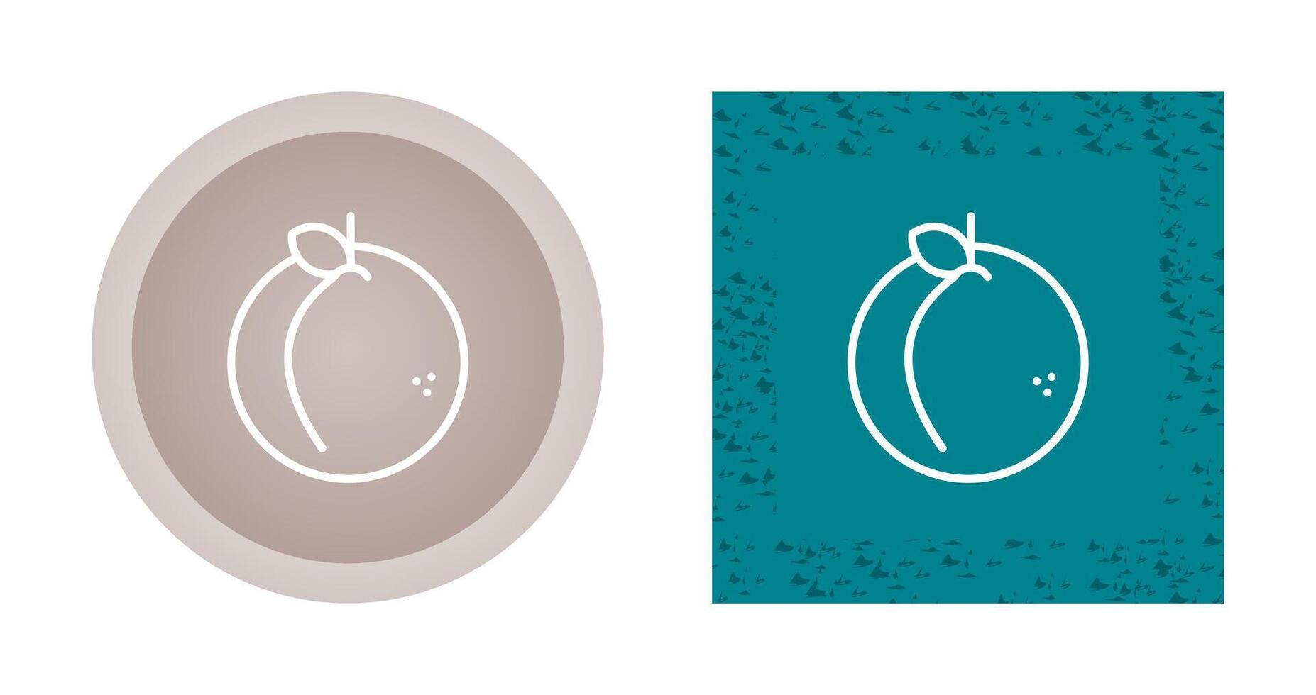 Peach Vector Icon
