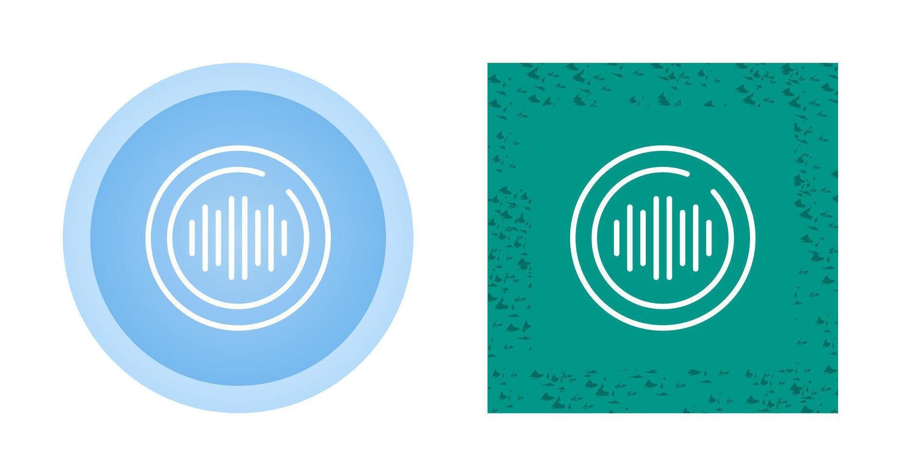 Audio Spectrum Circle Vector Icon