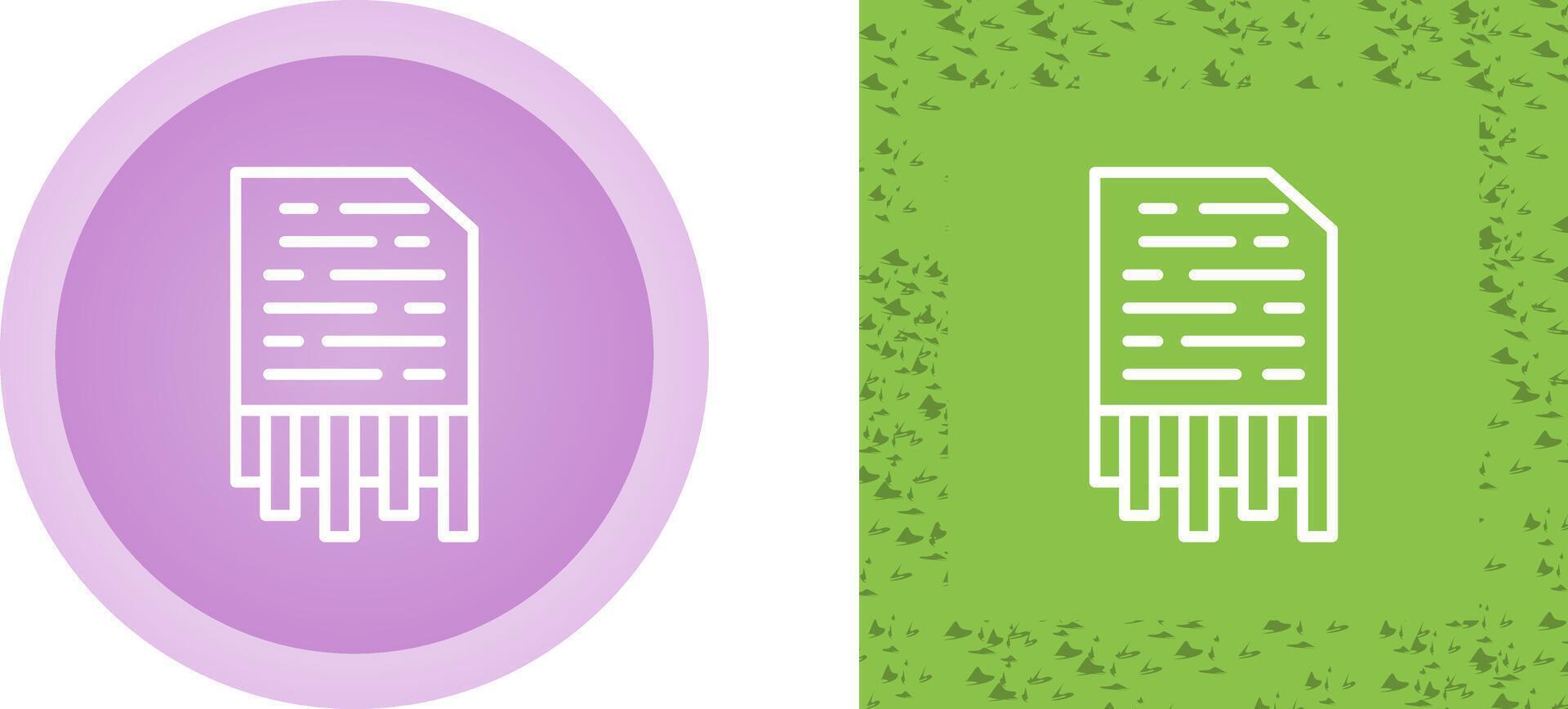 Shredding Vector Icon