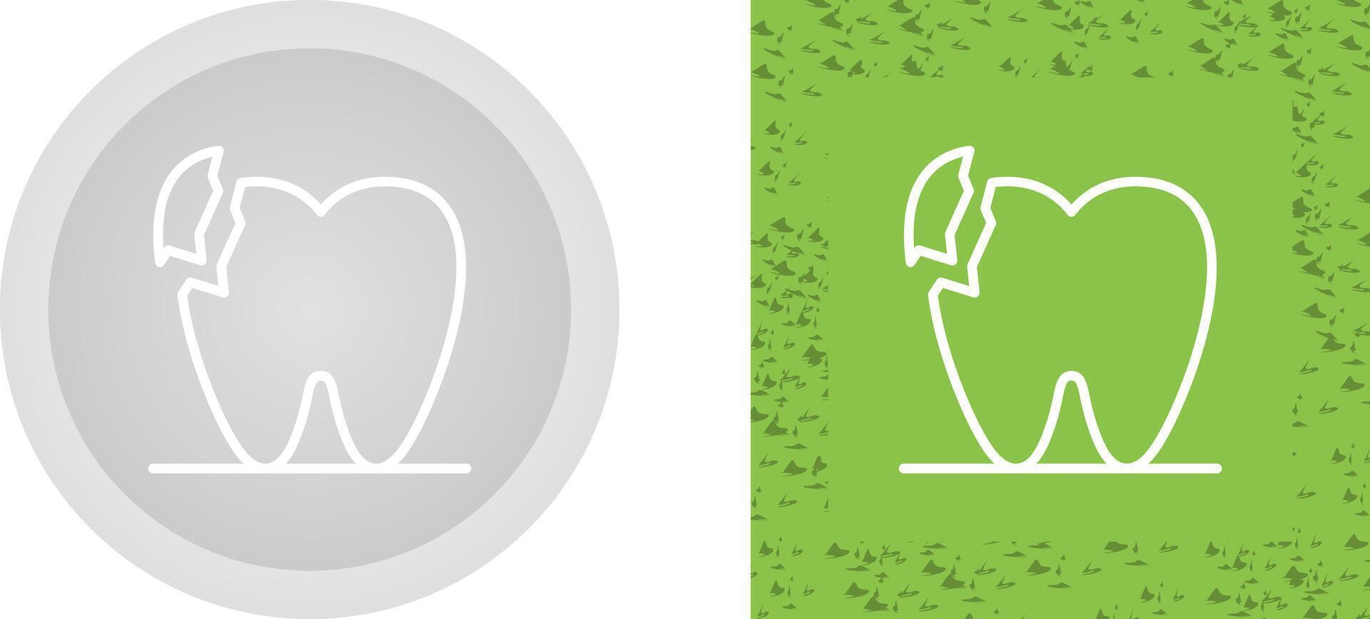 Broken Teeth Vector Icon