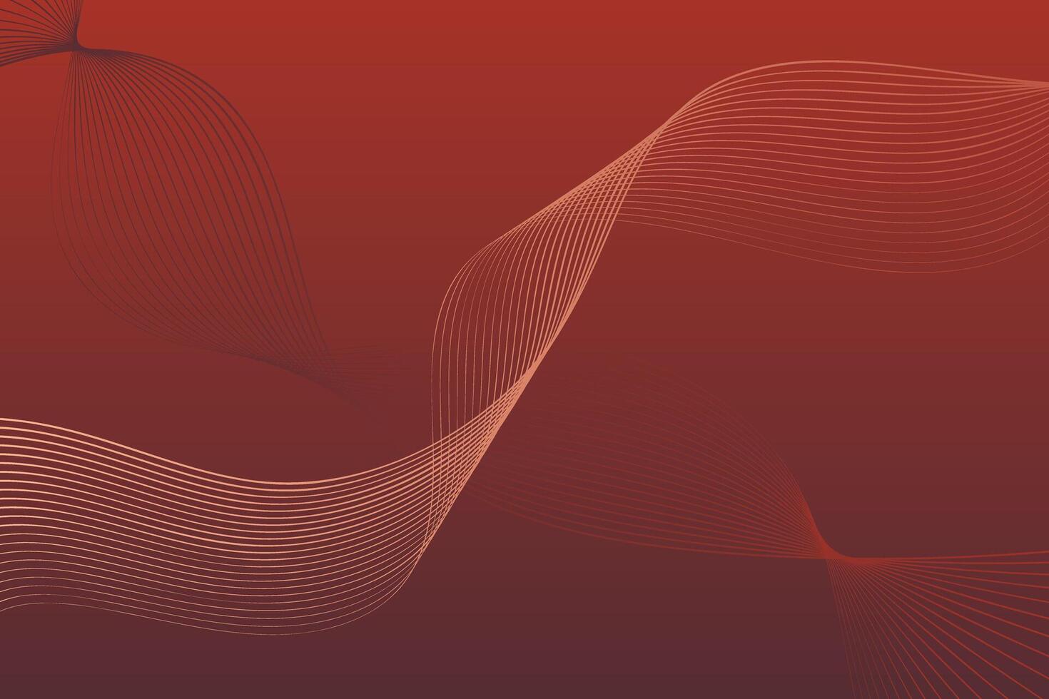 Red background with wavy lines, creating a visually dynamic and vibrant composition vector