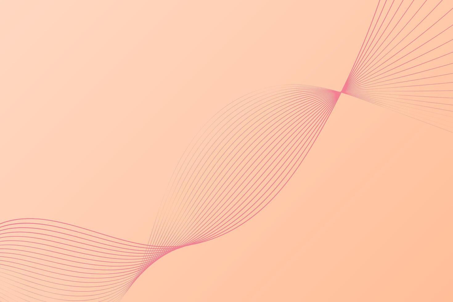 Vibrant pink background featuring abstract wavy lines vector