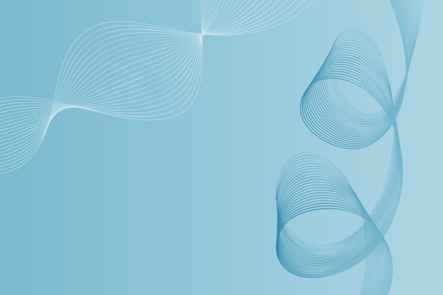 Blue background with white and blue wavy design vector