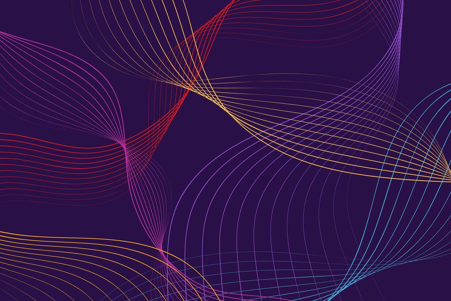 Vibrant purple background adorned with intricate lines and curves. The patterns create a visually dynamic and engaging composition, adding depth and interest to the overall design vector