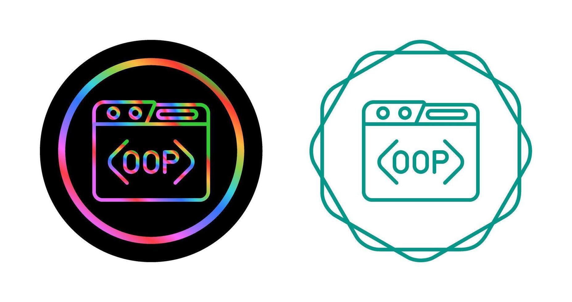 oop vector icono