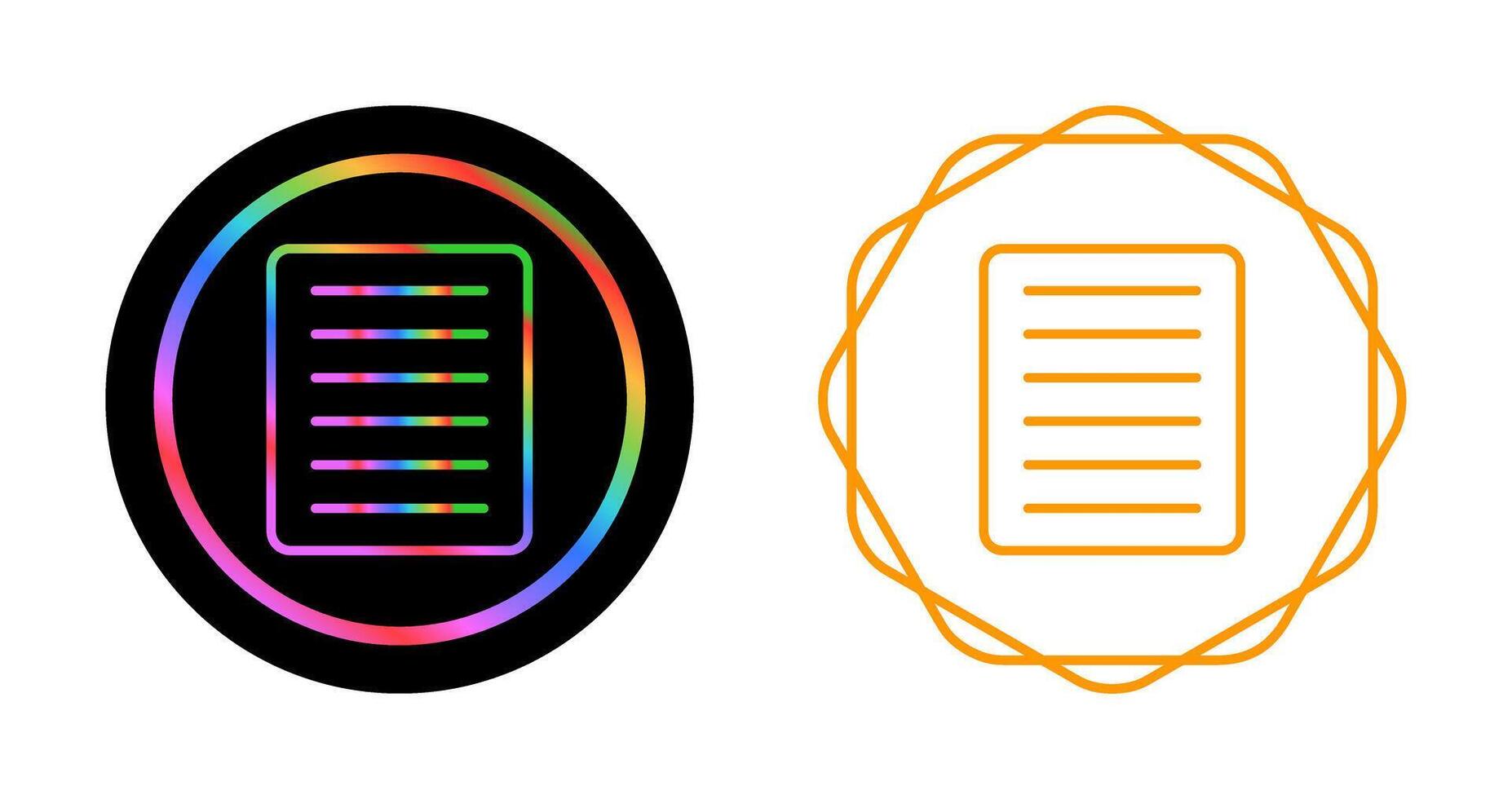 Document Align Justify Vector Icon