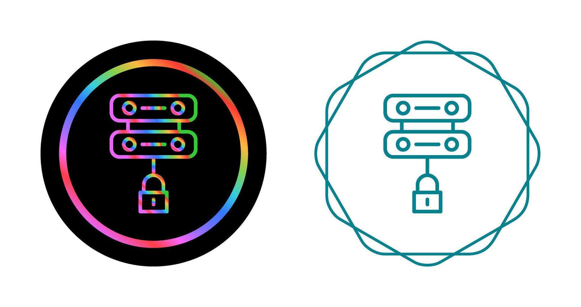 Server Security Vector Icon