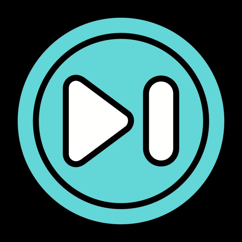 Next Track Button Vector Icon