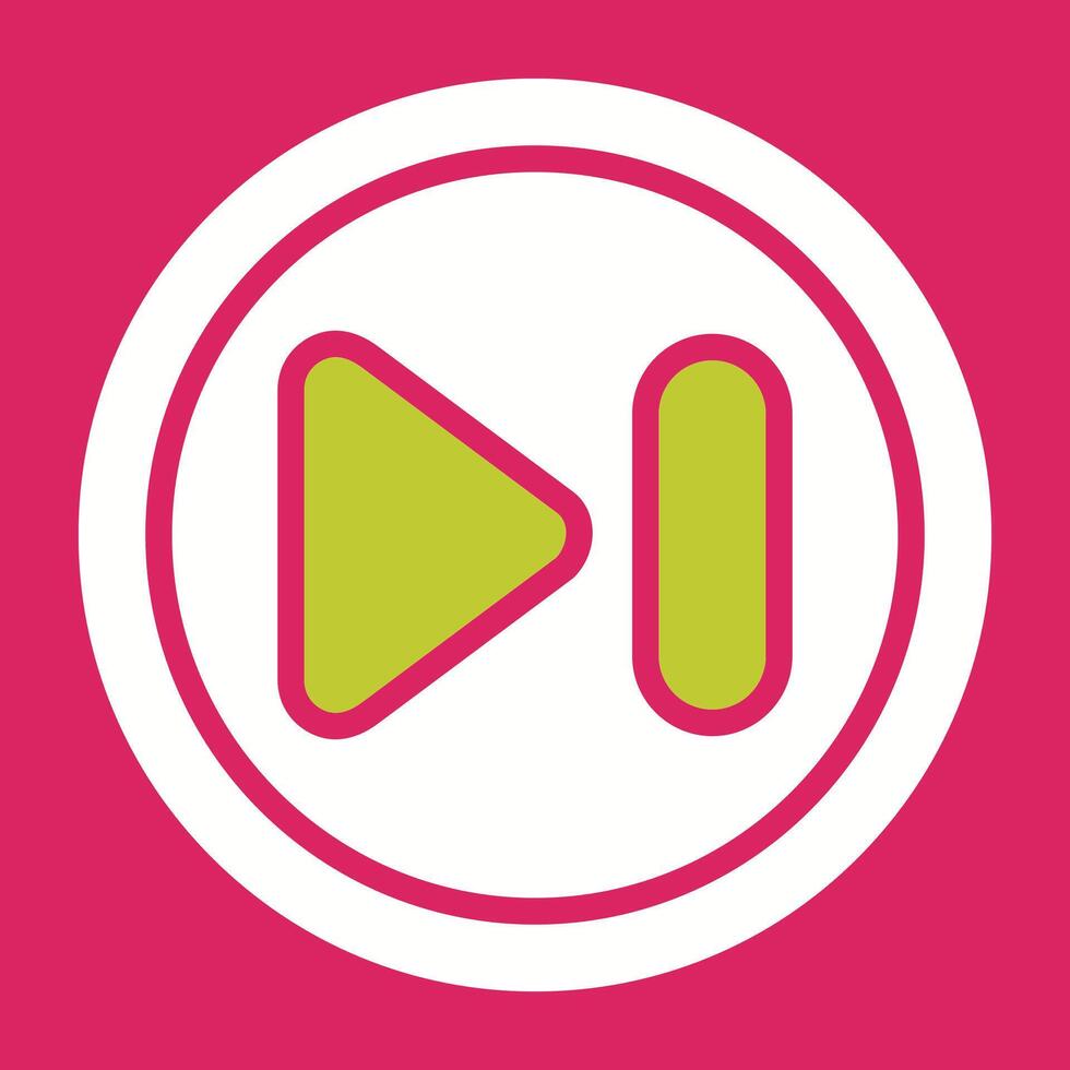 Next Track Button Vector Icon