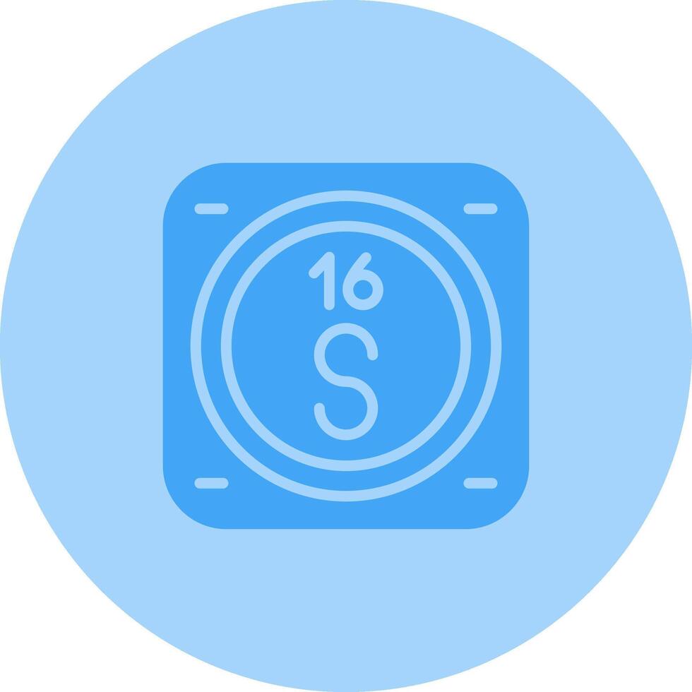 Sulfur Vector Icon