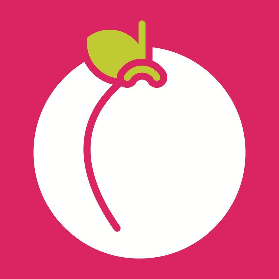 Peach Vector Icon