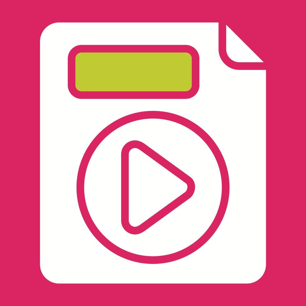 Video File Vector Icon