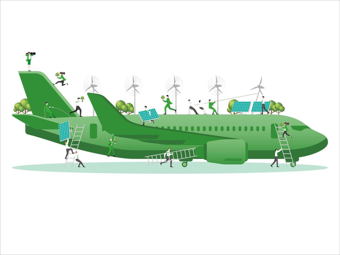 ESG sustainability business concept. Sustainable travel vector