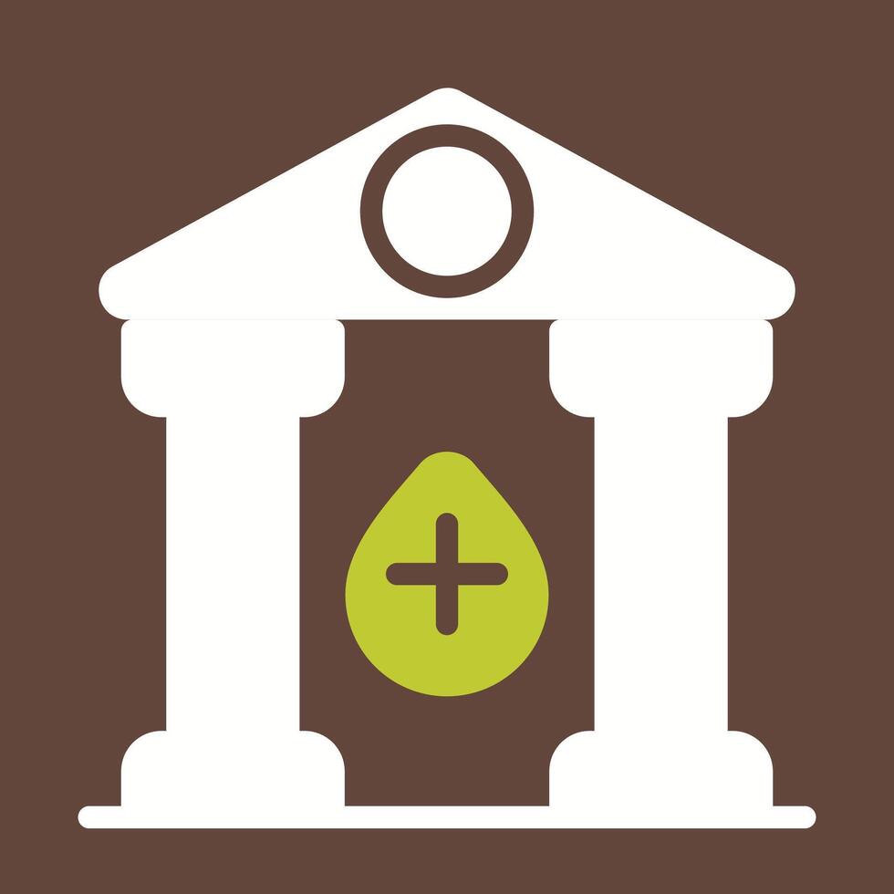 Blood Bank Vector Icon