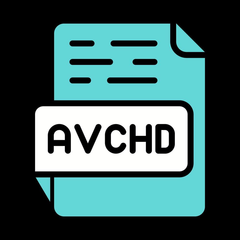 avchd vector icono