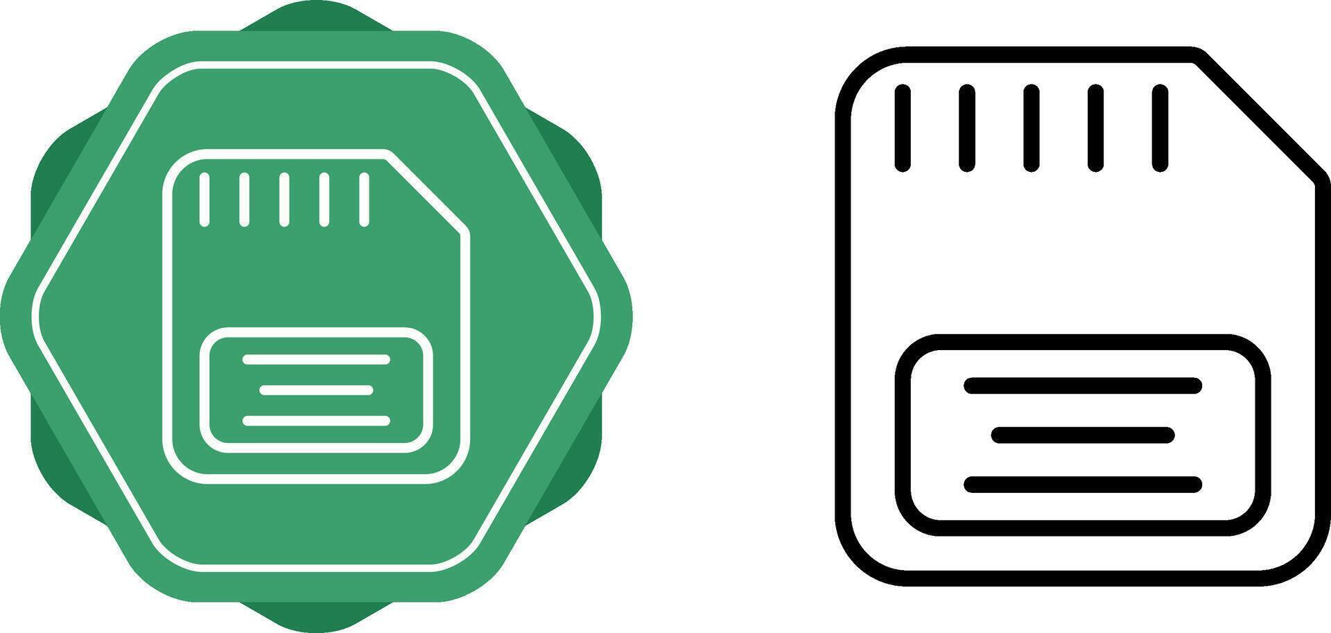Memory Card Vector Icon