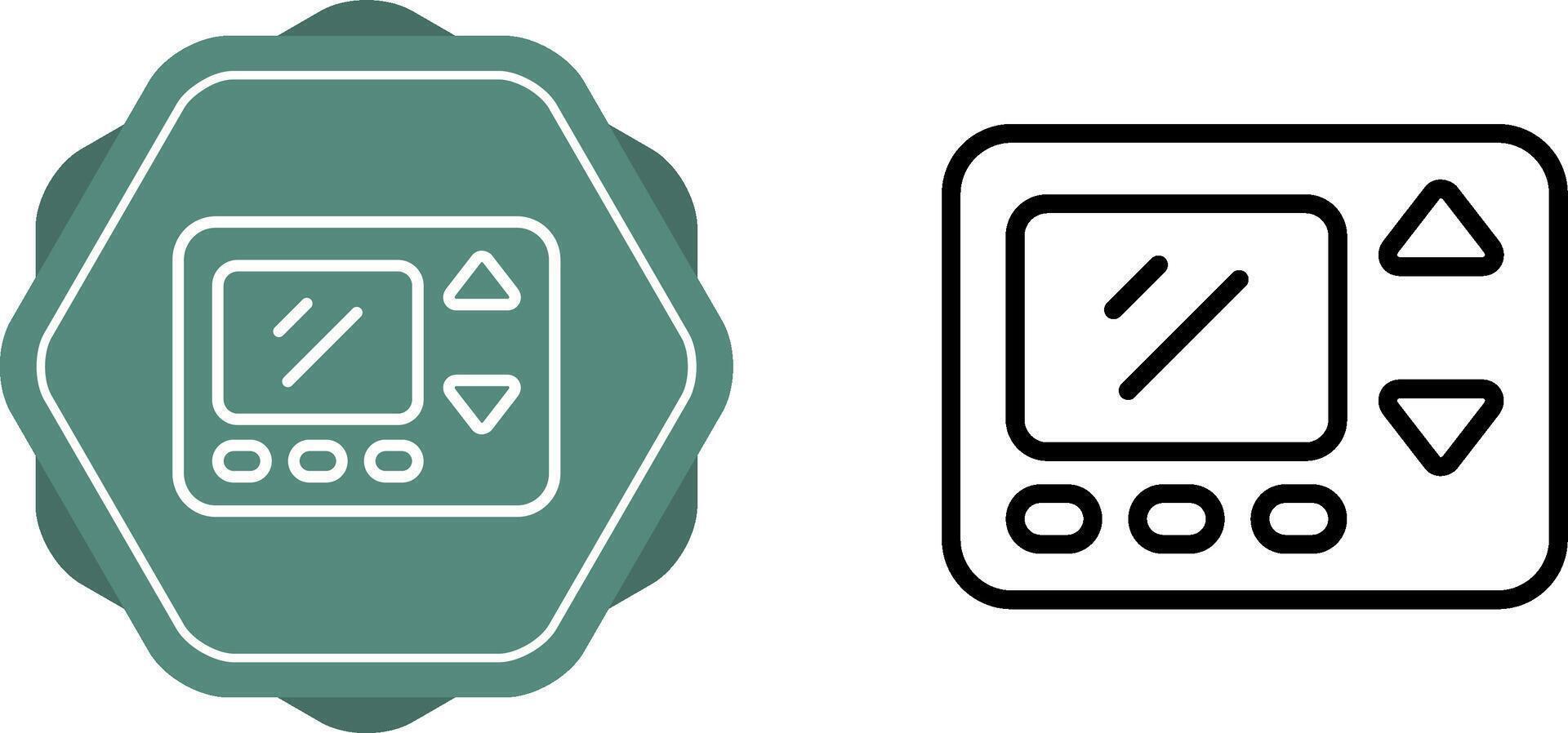 Smart Thermostat Vector Icon