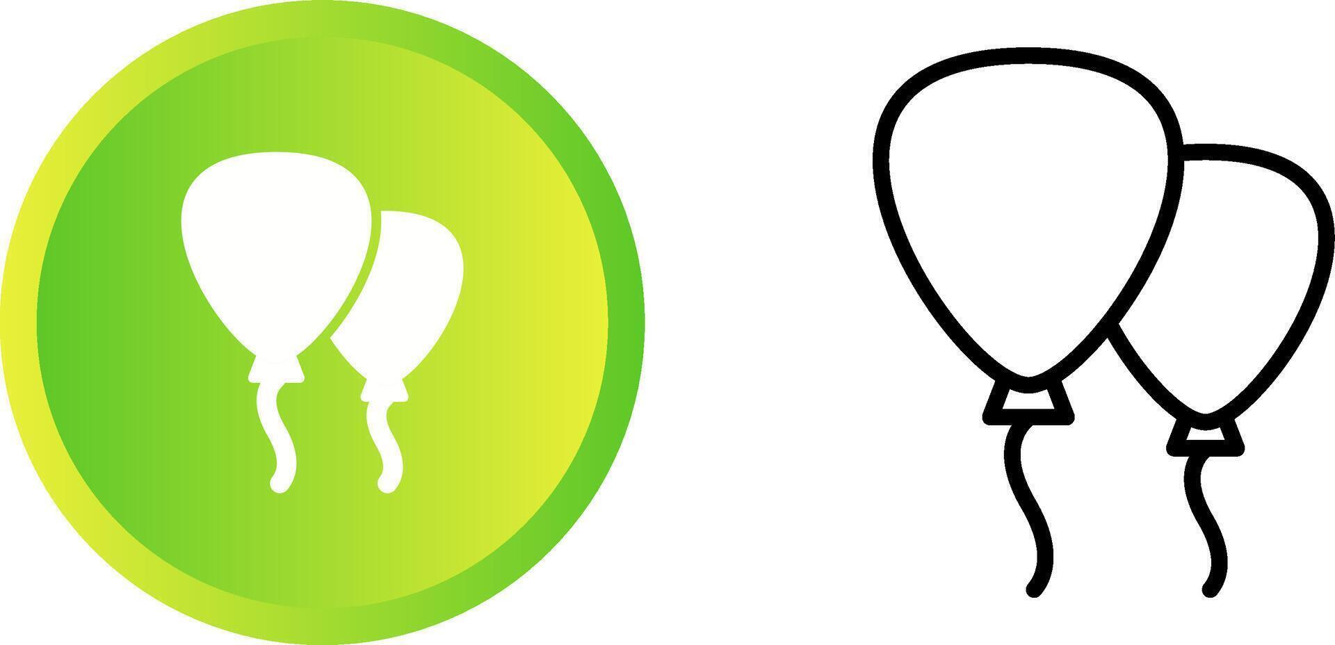 Red balloons Vector Icon