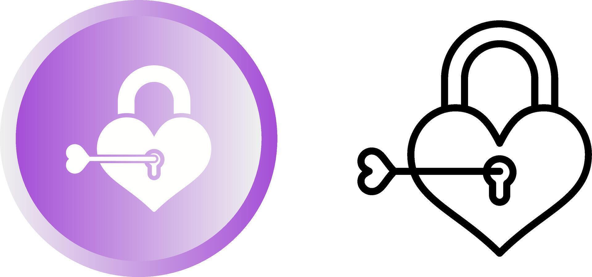 Love lock Vector Icon