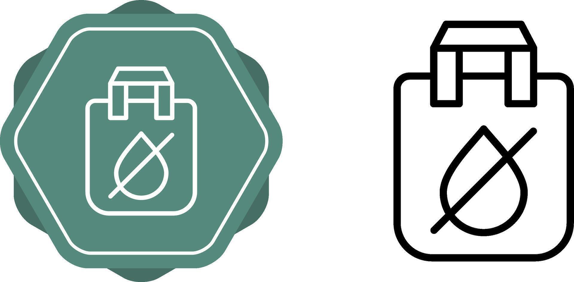 Waterproof bag Vector Icon