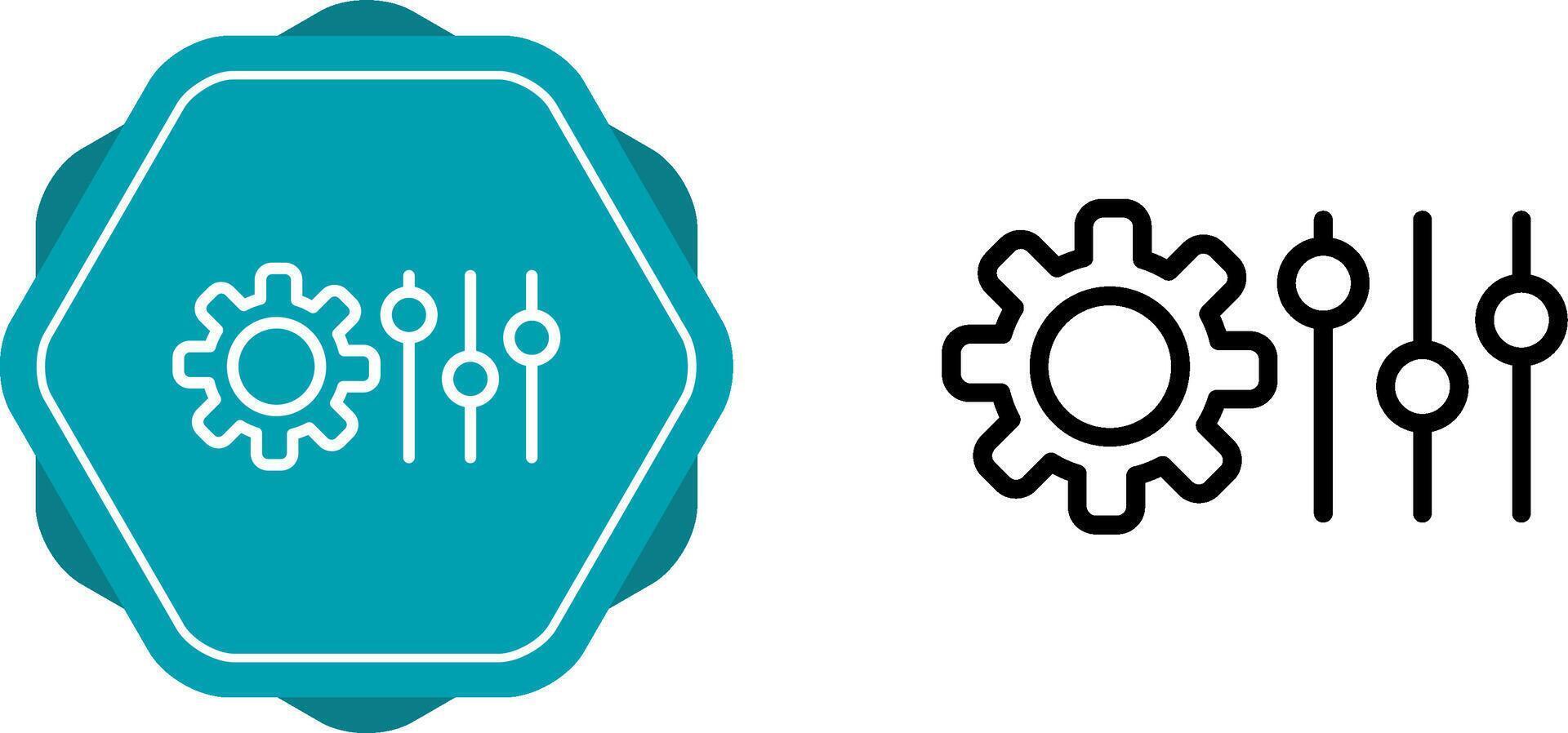 icono de vector de configuración