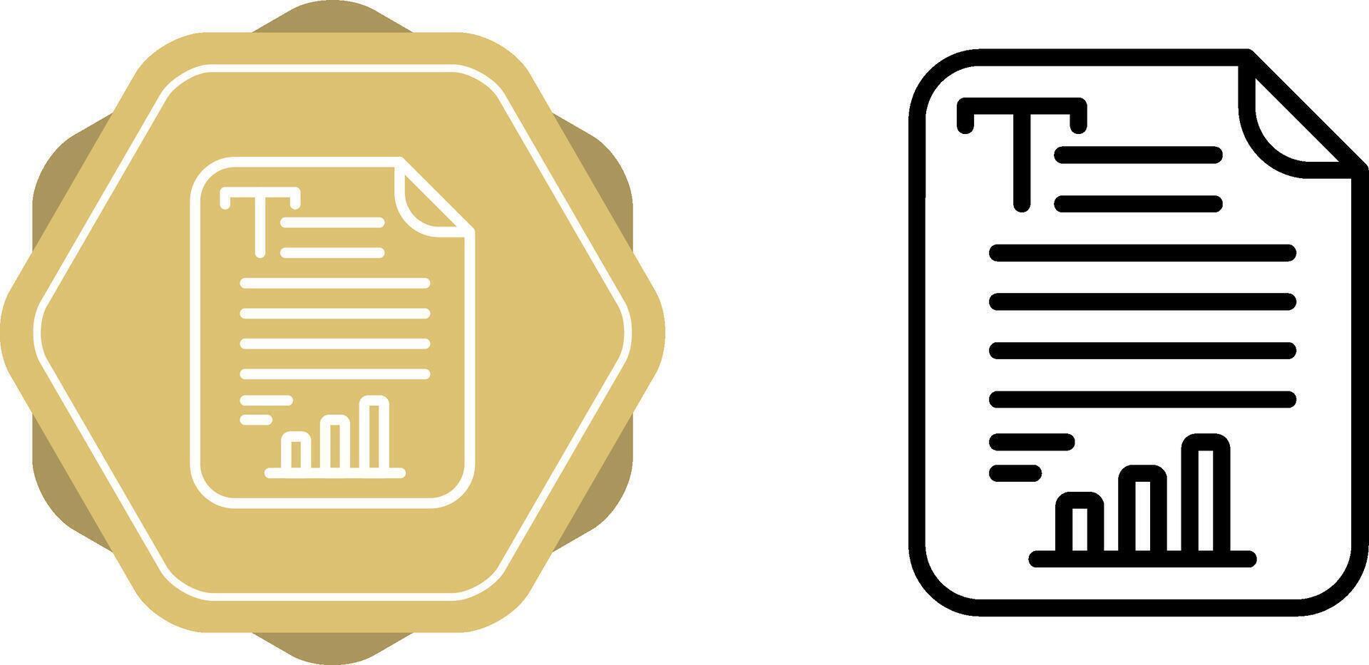 Text Analytics Vector Icon