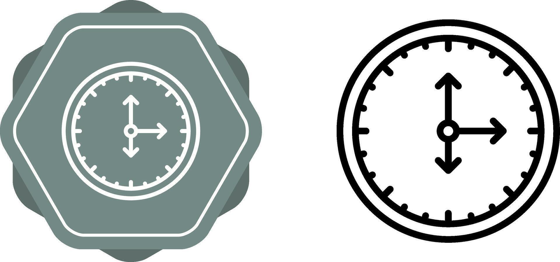 icono de vector de reloj