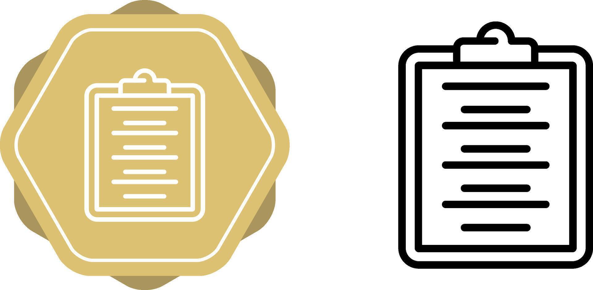 Writing Pad Vector Icon