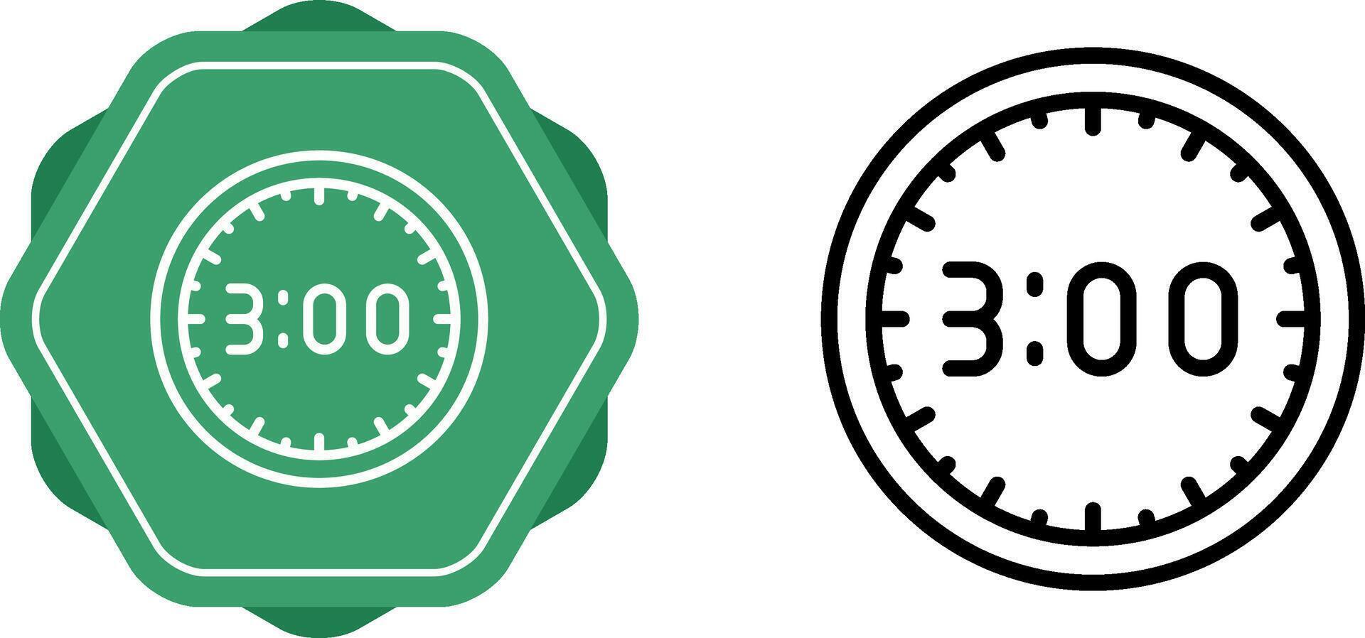 icono de vector de reloj