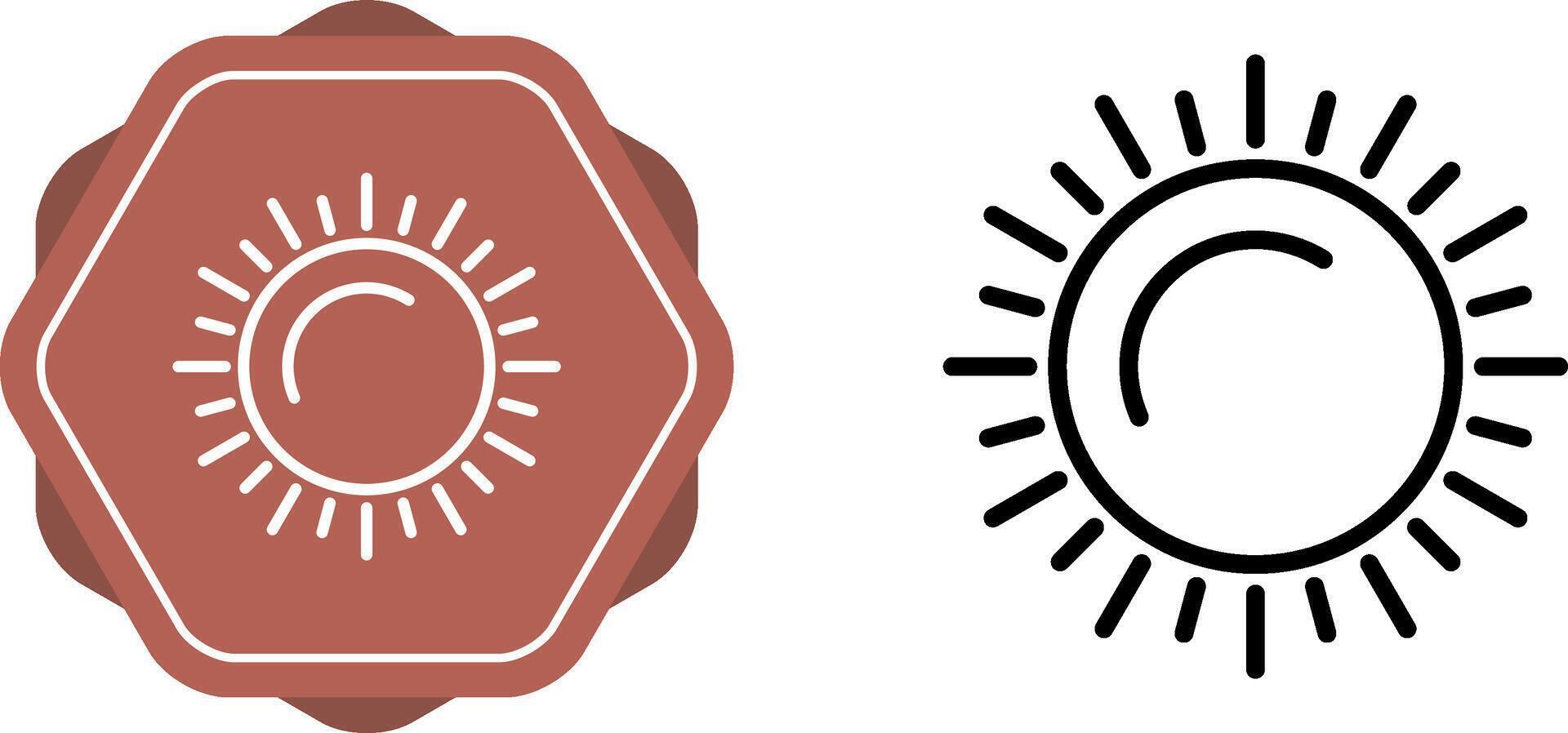 Sun Vector Icon