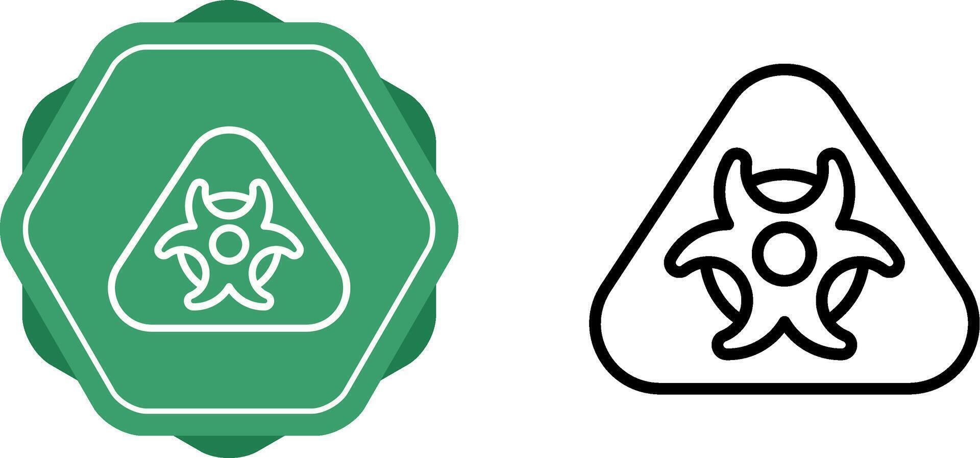 Hazardous materials symbol Vector Icon